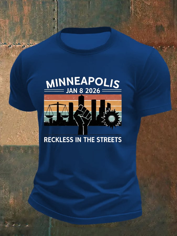 Men's Justice For Her Printed Casual T-shirt