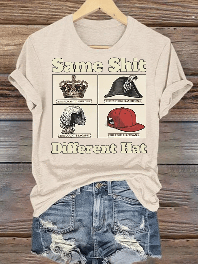 Women's  Same Shit Different Hat FDT Print  T-Shirt