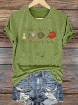 Women's  Same shit Different costume Print T-Shirt