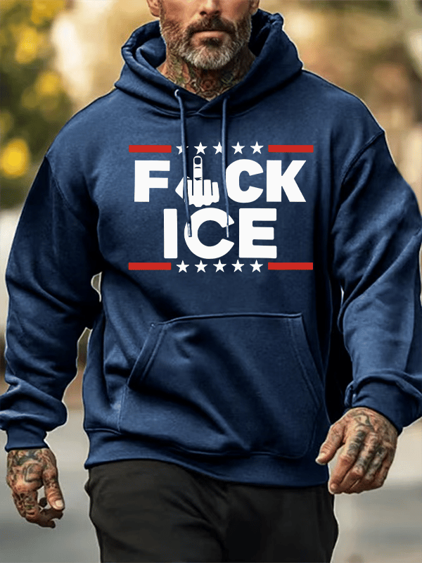 Men's  ICE  Print  Hoodies