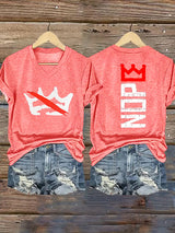 🔥Buy 3 Get 15% Off Women's  Nope, No Kings In America Print T-shirt