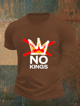 🔥Buy 3 Get 15% Off Men's no kings in America print  T-Shirt
