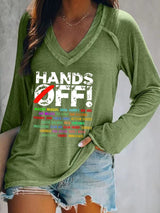 🔥Buy 3 Get 15% Off🔥Women's Hands Off Protest Csasual T-shirt