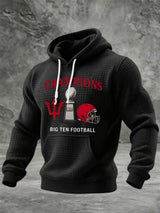 Men's Football Printed Casual Hoodie
