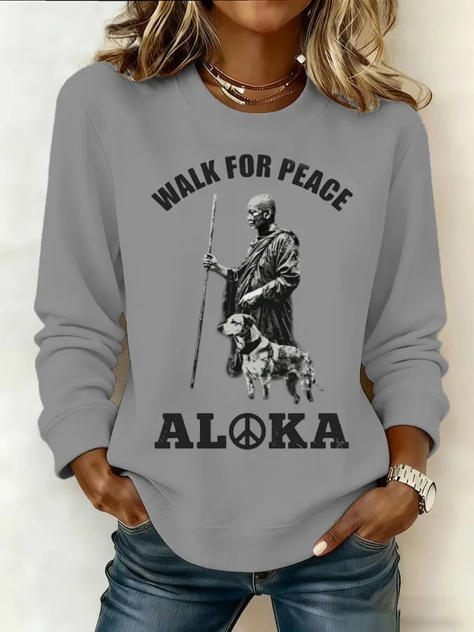 Women's Walk For Peace  Art Print Sweatshirt