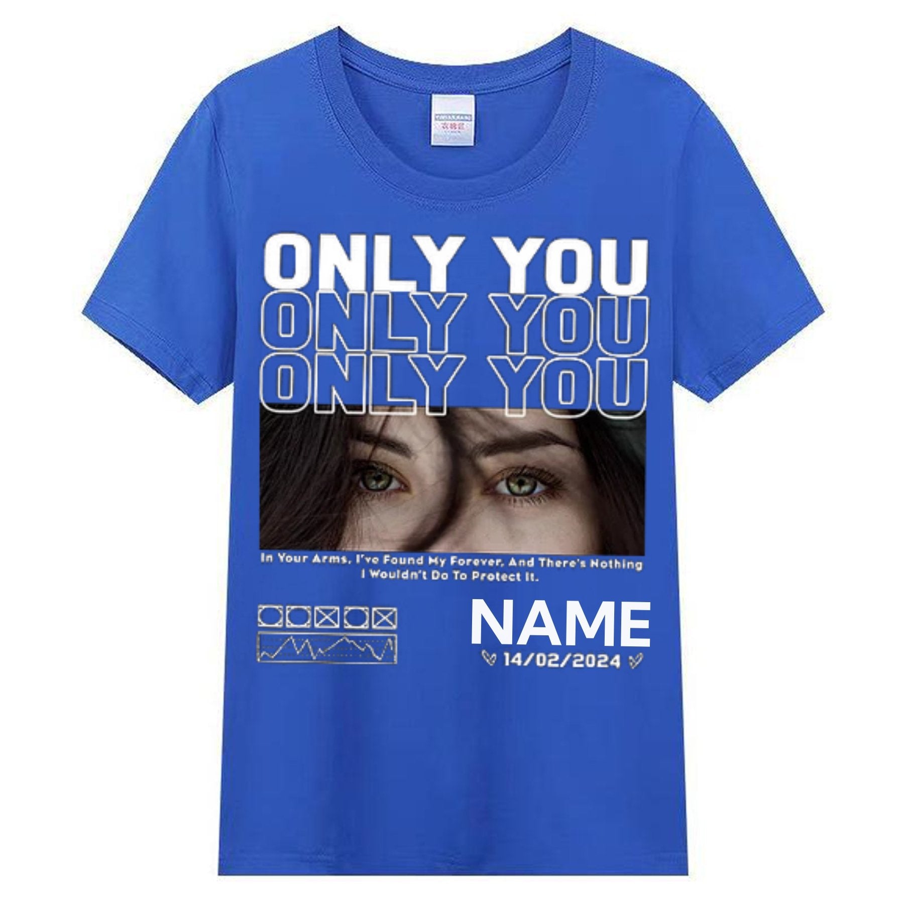 💖Best Gift For Lover💖Unique Custom Eyes Photo Tee 💗 Crewneck 💗 Hoodie