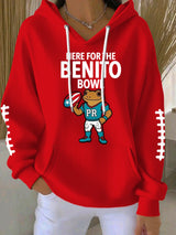 Women'S Rugby Casual Hoodie Sweatshirt