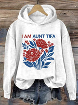 🔥Buy 3 Get 15% Off🔥Retro I Am Aunt Tifa Print Hoodie