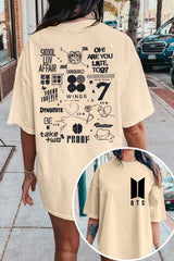 BTS double-sided printed Women's Tee