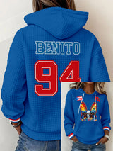 Women's Puerto Rico Print Print Hoodie