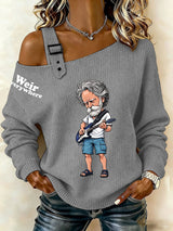 🔥Buy 3 Get 15% Off Women's  RIP Bob Weir Weir Everywhere Print Sweatshirt