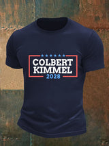 Men's Talk Show Colbert Kimme 2028 Print T-Shirt