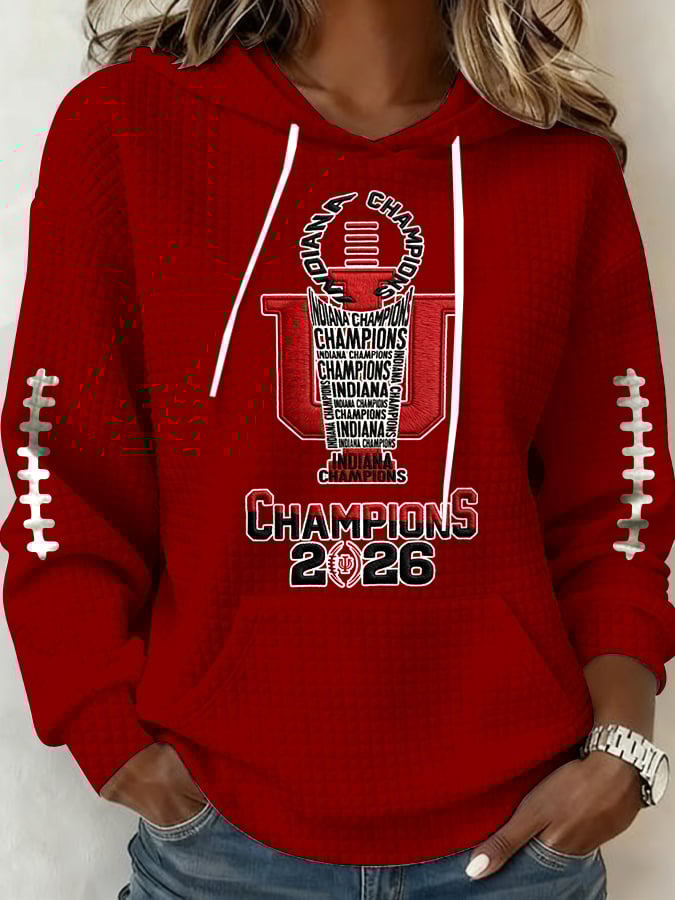 Women's Football Print Casual Sweatshirt
