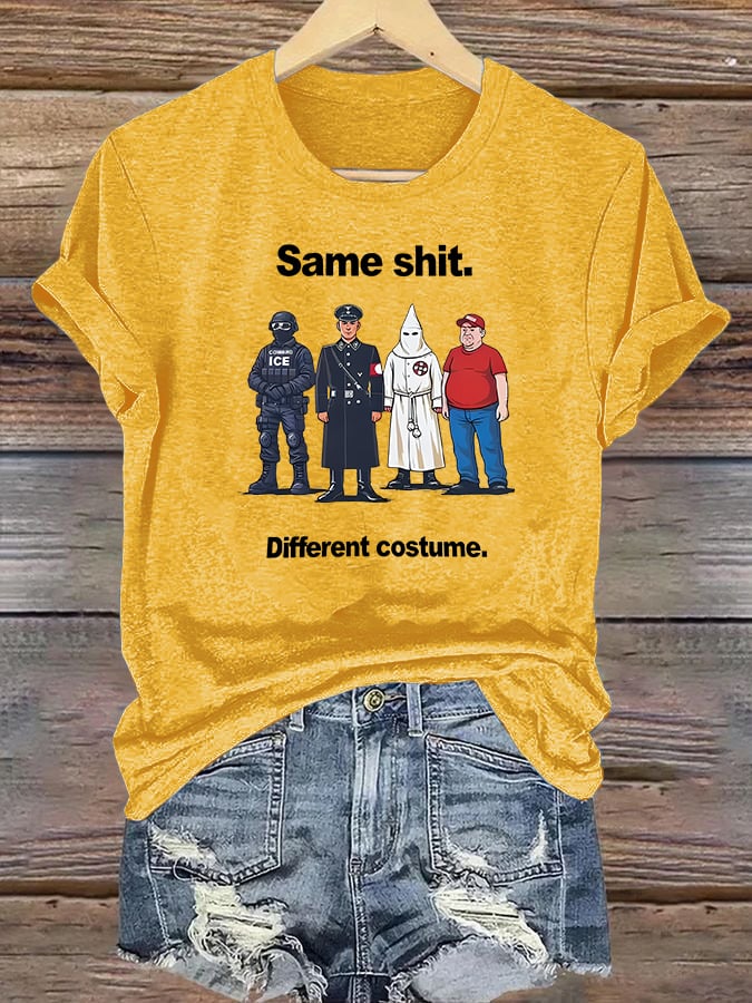 Women's  Different costume Print T-Shirt