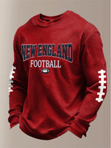 Men's Football Print Waffle T-Shirt