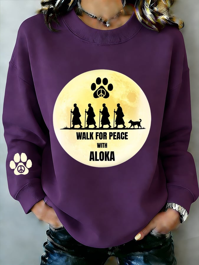 Women's Walk For Peace  Art Print Sweatshirt