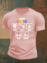 Men's I support LGBTQ Print T-shirt