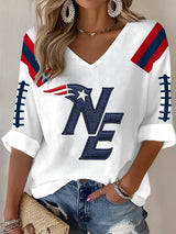 Women's Football V-Neck Top