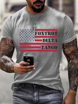 Men's  Print Short Sleeve Casual T-Shirt