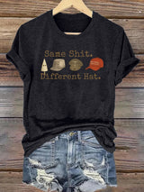 Women's  Same shit Different costume Print T-Shirt