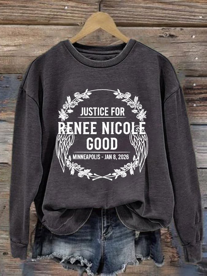 Women's Justice For Her Print Casual Sweatshirt
