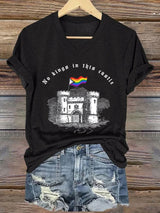 🔥Buy 3 Get 15% Off🔥V-Neck Retro No Kings In This Castle Print T-Shirt