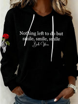 🔥Buy 3 Get 15% Off Women's Nothing Left To Do But Smile Smile Smile Print Casual Sweatshirt