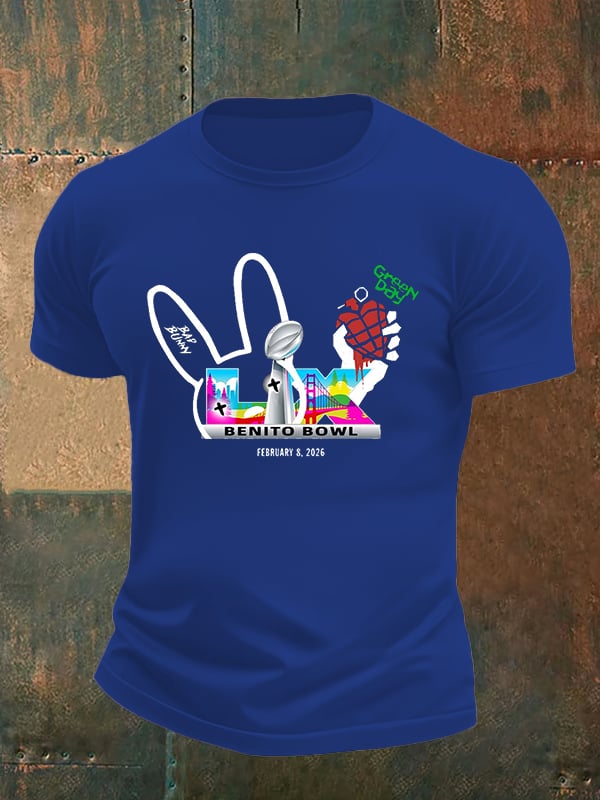 Men's  Opening And Halftime Shows Print Casual T-shirt