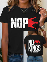 🔥Buy 3 Get 15% Off Women's  No Kings In America T-Shirt
