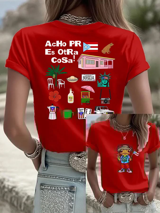 Women's Puerto Rico Print T-shirt