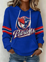 Women's Football Print Casual Sweatshirt