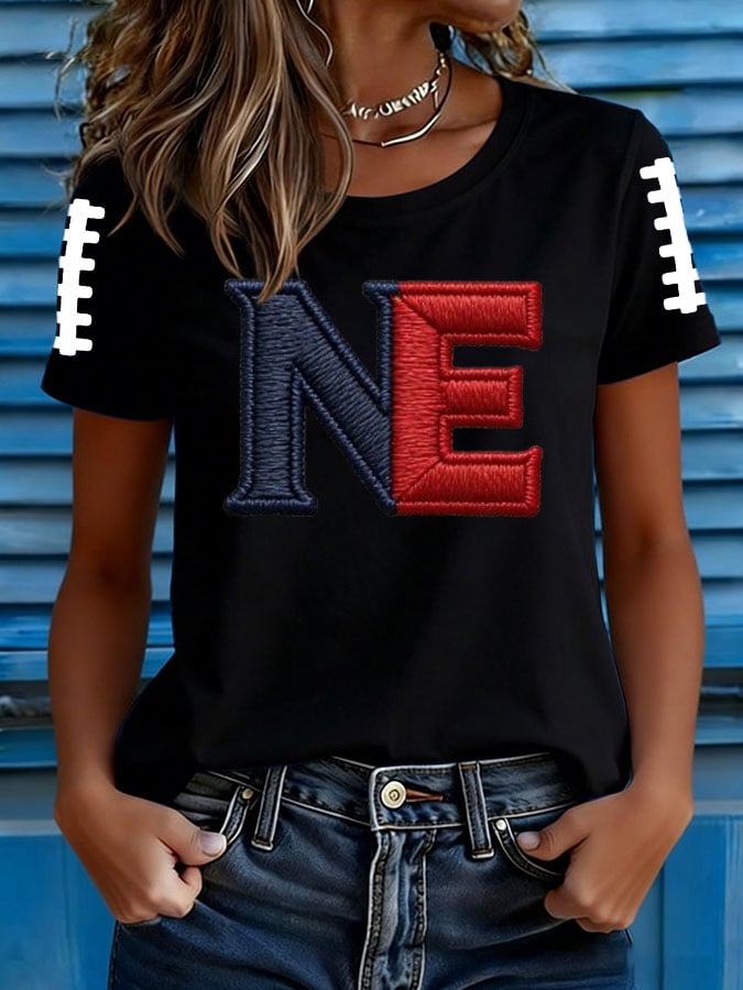 Women's Football Print T-shirt