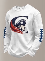 Men's Football Print Waffle T-Shirt