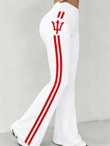 Ladies Football Striped ArtBell Bottoms