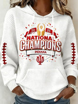 Women's Football Print Casual Sweatshirt