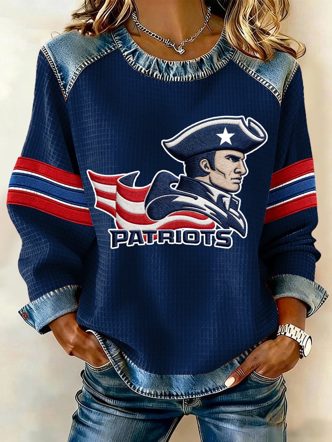 Women's Rugby Print Sweatshirt