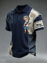 🔥Buy 3 Get 15% Off Men'S Casual Print Short-Sleeved Polo Shirt