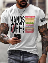 🔥Buy 3 Get 15% Off🔥Men'S Retro Hands Off Protest Print T-Shirt