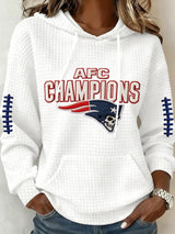 Women's Football Print Casual Sweatshirt
