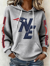 Women’s Football Graphic Waffle Knit Hoodie