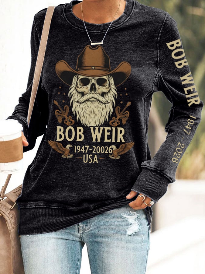 🔥Buy 3 Get 15% Off Women's Vintage Rock Tribute Print Casual Sweatshirt