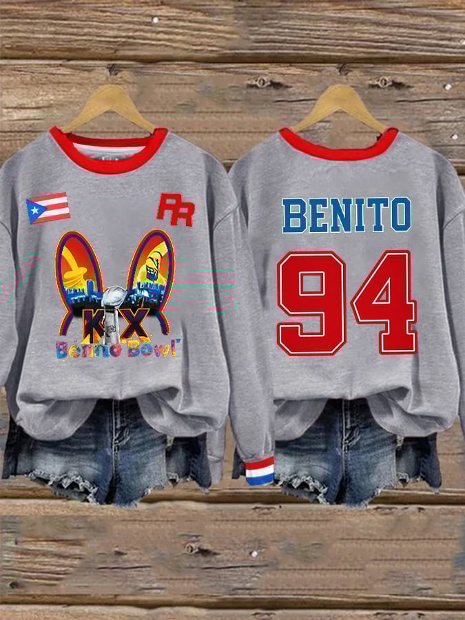 Women's Puerto Rico Print Sweatshirt