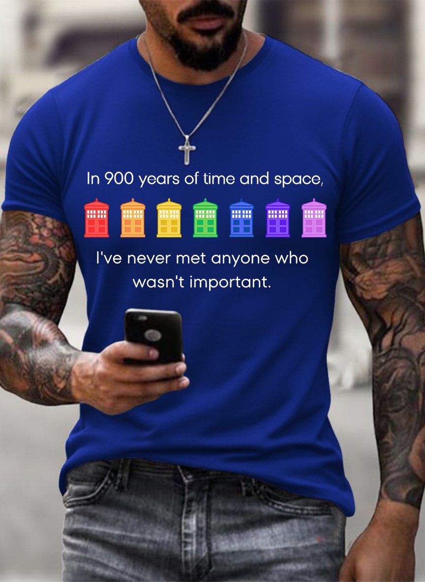 Men's  Pride Rainbow Police Box , LGBT Pride Month T-shirt