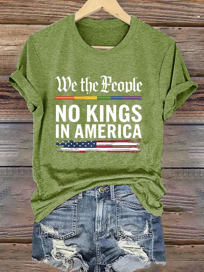 🔥Buy 3 Get 15% Off🔥Women's Fashion Casual American Kingless Print T-Shirt