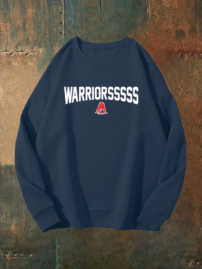 Unisex WARRIORSSSSS Print  Sweatshirt