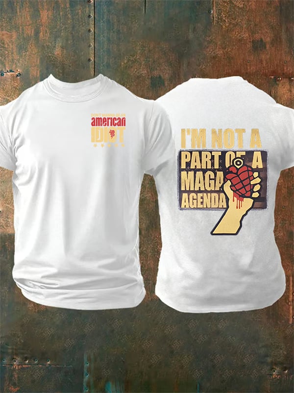 Men's  american idiot Print T-Shirt