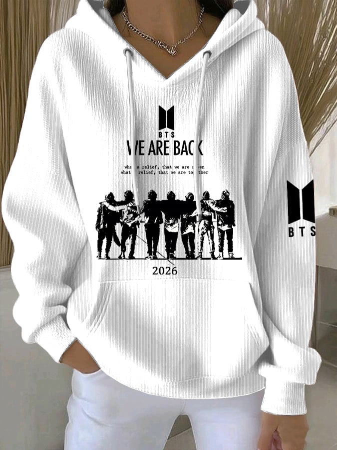 🔥Buy 3 Get 15% Off🔥Women's Retro 2026 Bts Comeback Art Print  Sweatshirt