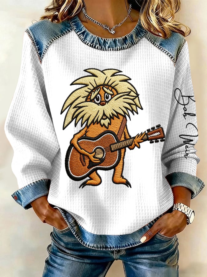 🔥Buy 3 Get 15% Off Women's Vintage Rock Tribute Print Casual Sweatshirt