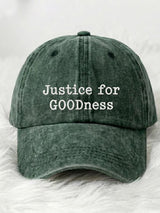 Unisex Justice For GOODness Printed Casual Hat
