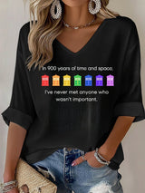 V-Neck Pride Rainbow Police Box , LGBT Pride Month T-shirt